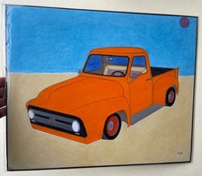 STEVEN DAVID CATLIN~Death Row Serial Killer~Original Drawing of 1953 Ford Pickup