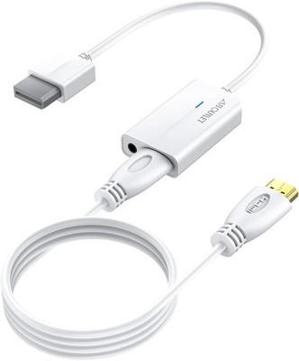 AUTOUTLET Wii to HDMI Converter 1080P with 6Ft High Speed HDMI Cable Wii2 HDMI A
