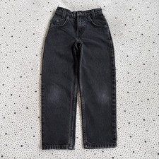 Vintage 1994 Little Levis 550 Jeans Size 7 Slim Black Boys Relaxed Fit Grunge