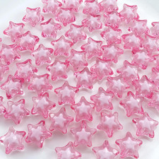 50 PCS 19mm Acrylic Star Beads Loose Spacer Colorful Beads for DIY Craft Jewelry