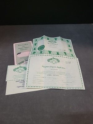 CABBAGE PATCH KIDS BIRTH & ADOPTION CERTIFICATES (ETHEL TIFFANY)