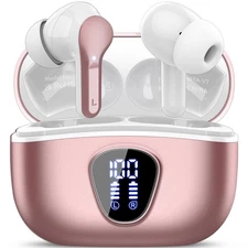 Wireless Earbuds, Bluetooth 5.4 Headphones HiFi Stereo, Bluetooth Earbuds wit...