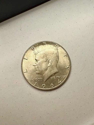 1964 50C Kennedy Half Dollar  - Circulated, Good Condition, 90% Silver