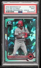 2022 Bowman Sapphire Chrome Prospects Aqua 48/55 Elly De La Cruz PSA 9 MINT 0xh3