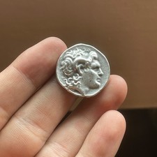 Genuine Ancient Greek Roman Old Coated Coin In Great Condition
