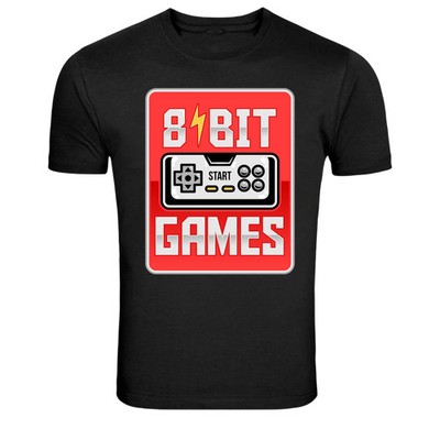 8 Bit Games Retro Video Game Controller Graphic T-Shirt