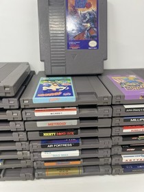Huge NES 50 game lot, Mega man 2-3, Adult collection, Tested working!