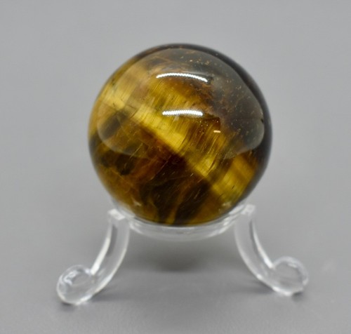 +Natur+ TIGERAUGE KUGEL ⌀ 40 mm poliert mit Ständer A+ Qualität ORIGINALFOTO
