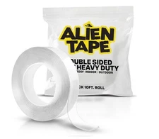Alien Tape Multipurpose Reusable Double Sided Tape 1 Roll 10 FT x 2 Packs  F1