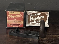 Vintage Nydar Model 47 Optical Shotgun Sight with Box and Leather Lens Cover