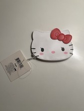 Sanrio Hello Kitty Face Small Flat Coin Purse Wallet 2005 New Vintage
