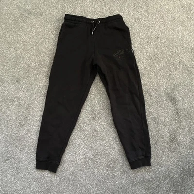 Hoodrich Boys Black Jogger Trousers Logo Drawstring Elastic Waist 14-15Y - Image 1 of 4