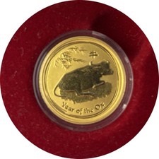 Australia 2009 Gold 1/4 oz $25 UNC Year of The Ox Colorized 4063.92 per troy oz