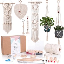 MIGO Creates Macrame Kits for Adults Beginners with 126 Macrame Supplies and 7 P