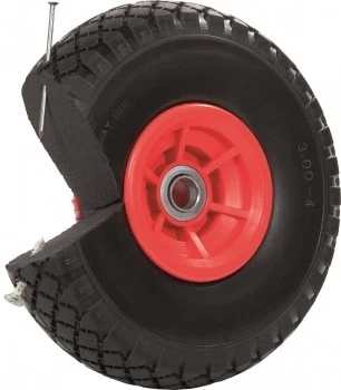 pro-bau-tec Block- u. Lenkrollen, Ersatzräder PU Rad 260x85mm/3.00-4 auf KS Felg