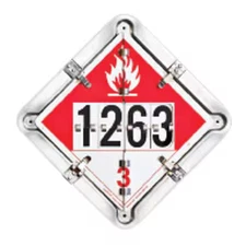 Labelmaster 126-Ctp Vehicle Placard Flipchart, Aluminum, 13 1/2 In W X 13 1/2