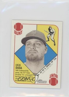 2015 Topps Heritage '51 Mini Green Back Lucas Duda #65 11gl