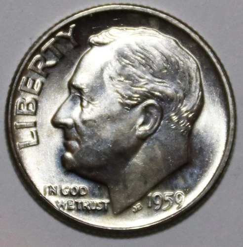 1959-D Roosevelt Dime - BU - #8968D - FREE SHIPPING