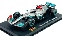 Bburago Race MERCEDES-AMG F1 W13 #63 Russell 1:43 38066 Formula 1 Plastic Case