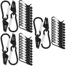 36 Pcs  Shade Sail Tarp Clips Secure Clamp Outdoor Camping Tent Hardwares Kits