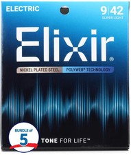 Elixir Strings Polyweb Electric Guitar String...