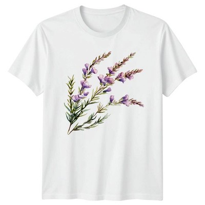 Aquarell Blumen Natur Grafik Tee Herren T-Shirt Damen Oberteil Botanisches Design