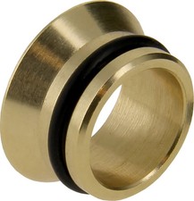 15mm Flat Faced Insert for Compression Fittings – Brass Adaptor with O-Ring Seal