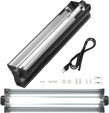 T5 UVB Reptile Light Fixture Combo Kit - 12 Inch 8W Terrarium Hood 10.0 UVA UVB