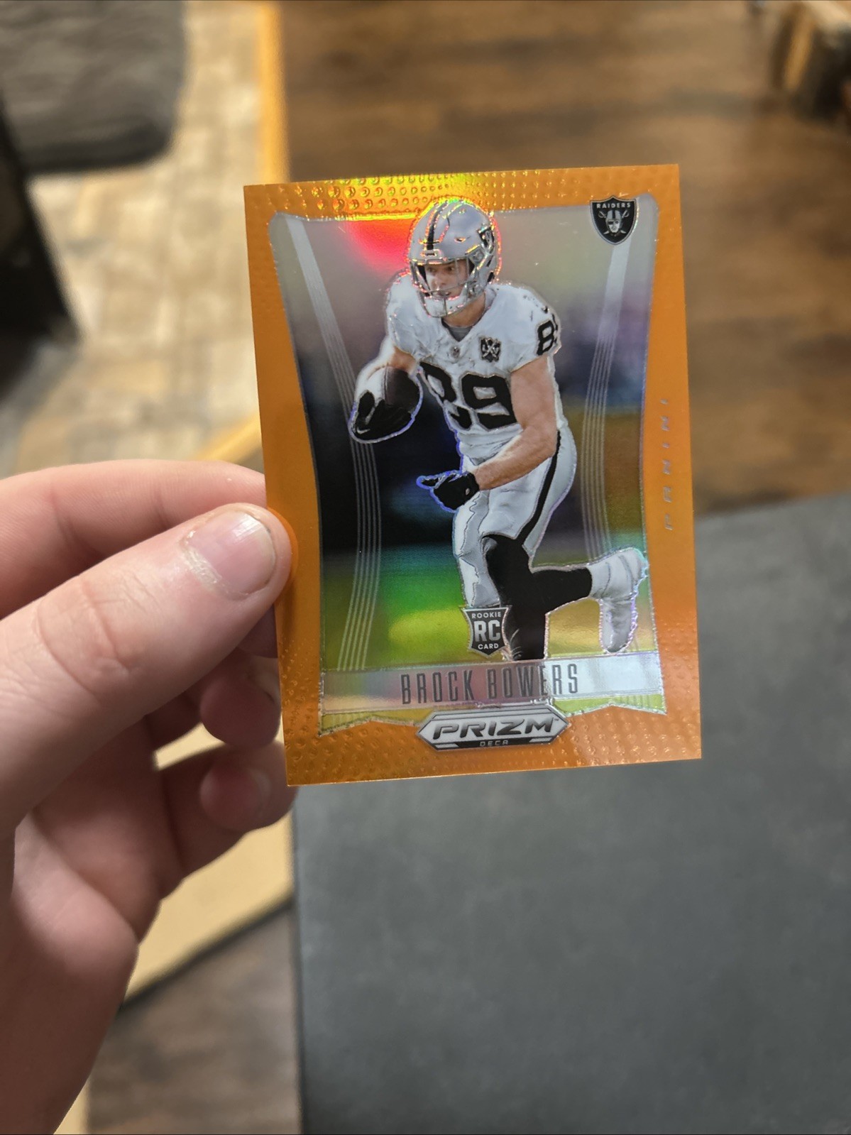 2024 Panini Prizm Deca - Brock Bowers #170 Orange Prizm /49 (RC)