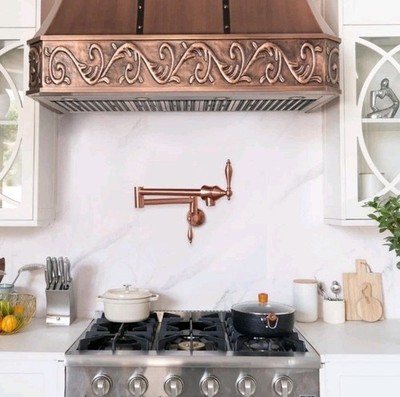 SINDA BRUSHED COPPER  Retractable Wall-Mount Pot Filler, AF6232-5-BC NEW IN BOX*