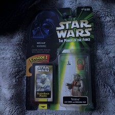 Star Wars Power Of The Force Yoda Action Figure Episode 1 Flashback Photo 1998