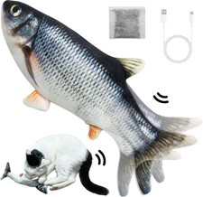 Floppy Fish Dog Toy,Fish Toy,Interactive Cat Toys for Indoor Cats USB Charging,C