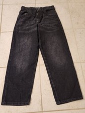 Boys Youth Size 12 Regular Dark Wash Blue Jeans Wrangler Loose 1364