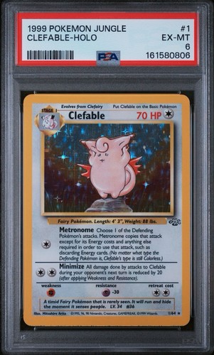 Clefable (1st Edition) graded PSA 6 for sale on eBay