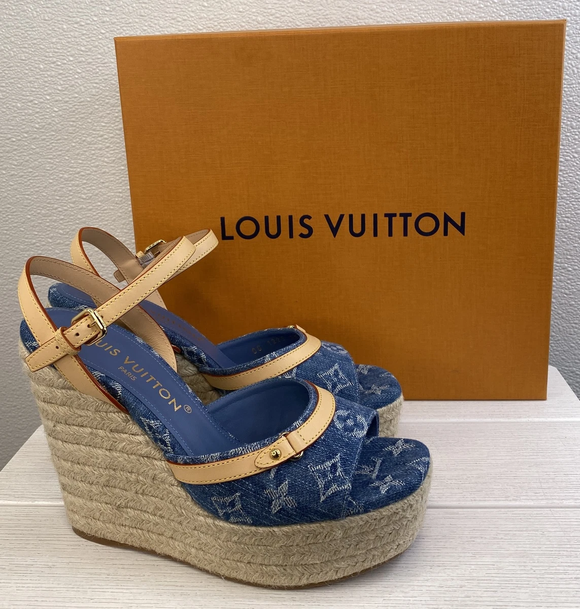 Louis Vuitton Blue Sandals for Women for sale - eBay