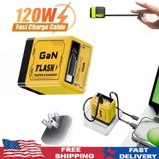 2 In 1 GaN Charger Scalable 120W Max Fast Charger Module With Type C & USB Ports