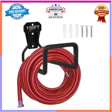 Wall Mount Metal Hose Holder – Heavy Duty Outdoor Garden Hose Hook
