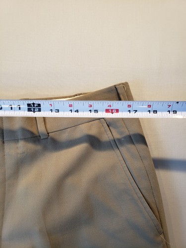Brooks Brothers Brooksease Wool Mens Size 35 Dress Pants Flat Front Beige USA - Picture 7 of 12