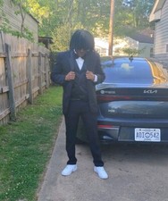 Boys 3 Piece Tuxedo Suit, Black 3 Piece Suit, 18 Reg Suit Set