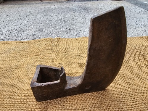 LARGE ANTIQUE AXE HEAD BEARDED VIKING HAND FORGED FELLING SPLITTING LOGGING - Picture 11 of 15