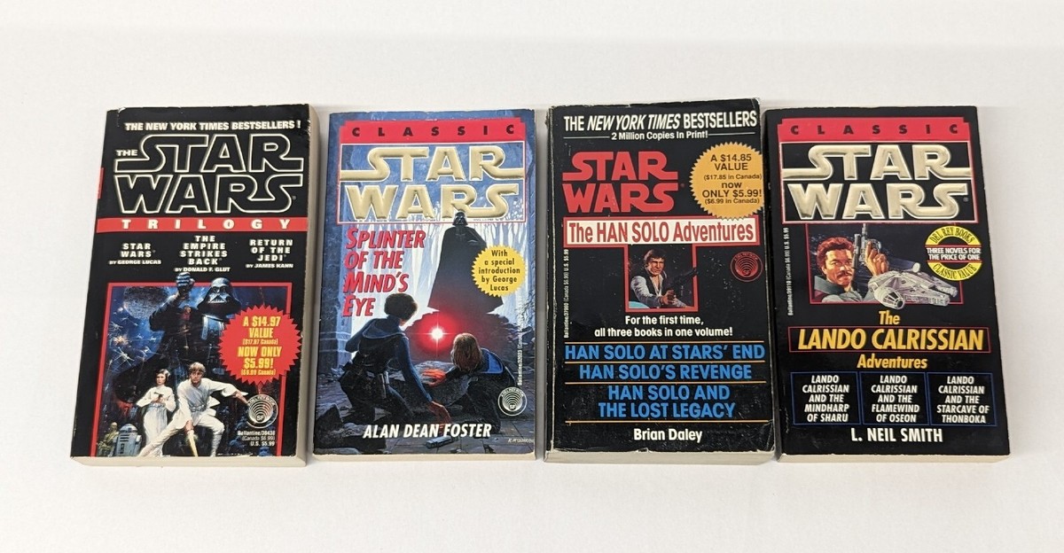 STAR WARS Classics 4 Book PB Lot: 1st Trilogy/Splinter/Han & Lando
