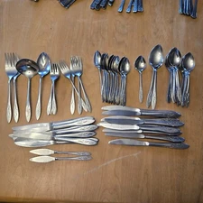 66 PCS OneidaCraft Deluxe EMBER GLOW Stainless Flatware/Silverware