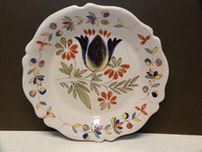 ANTIQUE QUIMPER MALICORNE DINNER PLATE