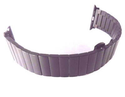 Platinum  Link Stainless Steel Band for Apple Watch 38mm  BLACK
