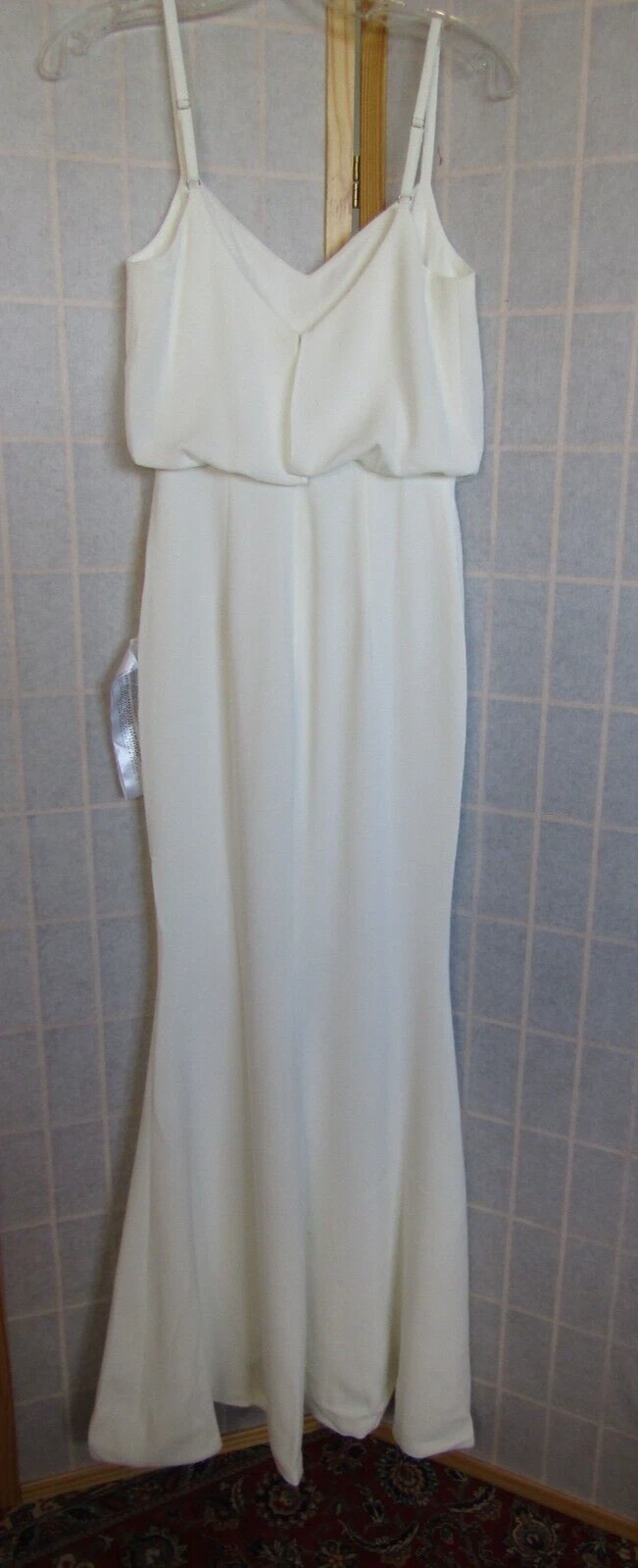 OFF WHITE Abito Vestito Donna Nuovo Con Etichetta The Population Gracelyn Off White Elegante Classico XXS