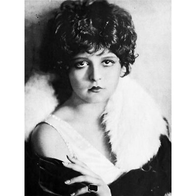 Stummfilm Schauspielerin Clara Bow Promo Portrait Foto XL Wandbild Leinwanddruck