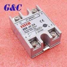 24V-380V 40A 250V SSR-40 DA Solid State Relay Module 3-32V DC To AC M33 A2TM