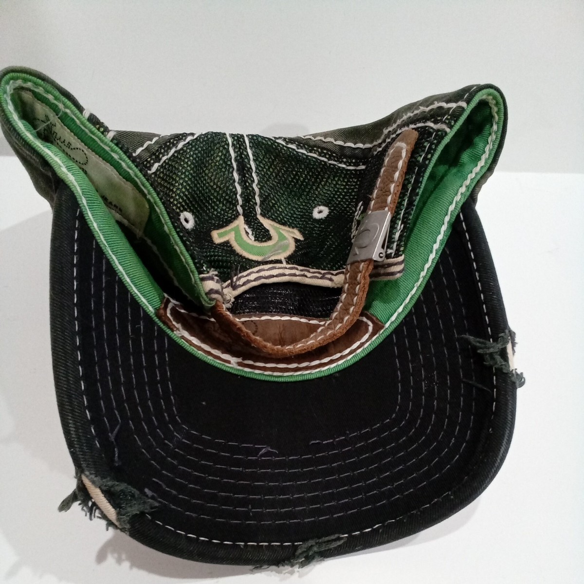 True Religion Winged Trucker Hat True Religion Men Trucker Hat green Distressed Vintage  main image 2