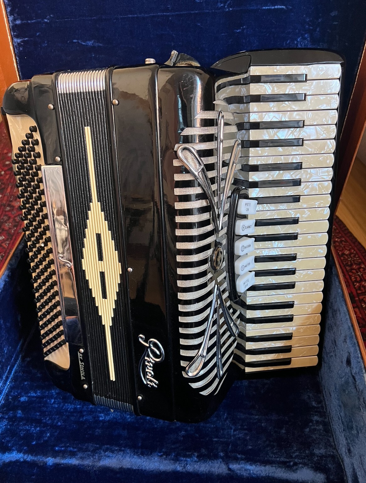 Sonola Rivoli Accordion (Model R 241) Made in Italy W/ Original Case eBay