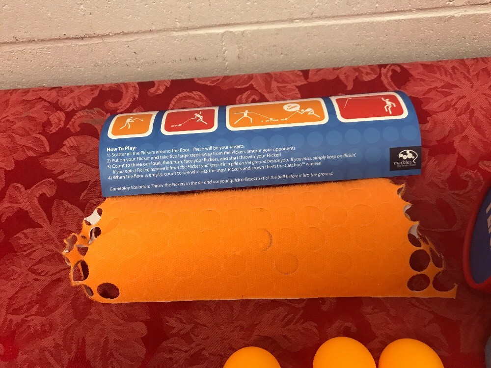 Catch-oo Game Flick 'n' Stick Pick Tennis Ball On A String